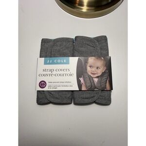 JJ Cole Reversible Strap Covers Heather Grey Car Seat Stroller J00895 NEW